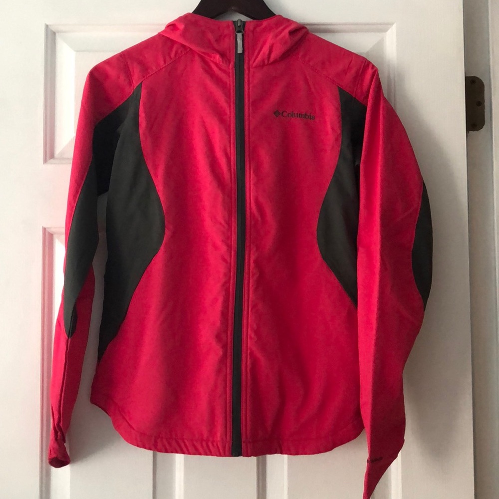 Columbia girls pink lightweight jacket large